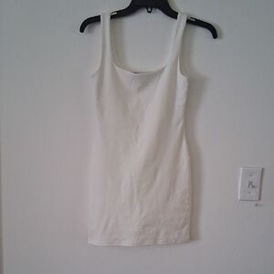 Forver 21 White Mini Bodycon Dress With Built In Shorts NWOT